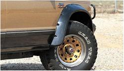 Fender Flares, Cut-Out, Front, Black, Dura-Flex Thermoplastic, Chevy, GMC, S-Series, SUV, Pickup, Pair