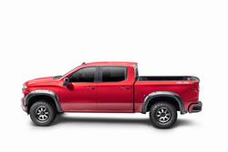 Fender Flares, Forge Style, Front and Rear, Textured Black, Dura-Flex Thermoplastic, GMC, Set of 4