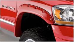 Fender Flares, Pocket Style, Front, Black, Dura-Flex Thermoplastic, Dodge, Pair