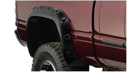 Fender Flares, Pocket Style,  Rear, Black, Dura-Flex Thermoplastic, Dodge, Pair