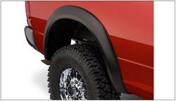 Fender Flares, Extend-A-Fender, Rear, Black, Dura-Flex Thermoplastic, Dodge, Ram, Pair