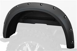 Fender Flares, Max Coverage Pocket Style, Rear, Dura-Flex Thermoplastic, Black, Dodge, Ram, Pair