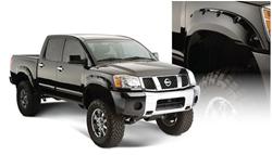 Fender Flares, Pocket Style, Front, Black, Dura-Flex Thermoplastic, Nissan, Pair