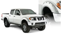 Fender Flares, Pocket Style, Front and Rear, Black, Dura-Flex Thermoplastic, Nissan, Set of 4