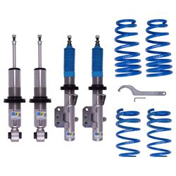 Coilover Kit, B14 Performance Coilover Kit, Front and Rear, 0.40-1.20 in. Adjustment, Zinc Plated Shocks, Blue Springs, Scion, Subaru, Toyota, Kit