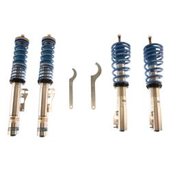 Coilover Kits, B16 Suspension Kits, Front and Rear, 1.0-1.8 in. Lowered Front and Rear, Monotube Shocks, Gas-charged, Blue Springs, Porsche, Kit