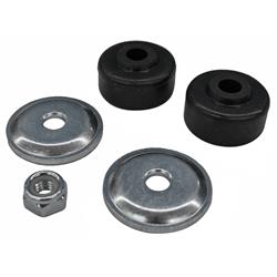 Shock Bushings, Replacement, Bayonet Tower End Type, Rubber, Black, Kit
