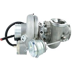 Turbocharger, EFR 7163, Ball Bearing, 57mm Compressor Inducer, 56mm Turbine Exducer, Open Volute, 0.85 A/R, V-Band Inlet, Each