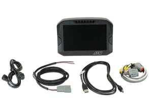 7-inch diagonal screen, carbon fiber enclosure, wiring harness included