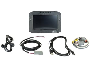 7-inch diagonal screen, carbon fiber enclosure, wiring harness included, Does Not Include Buttons (See PN 30-3610)