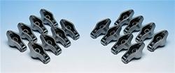 Rocker Arms, Stud Mount, Roller Tip, Chromoly Steel, 1.52 Ratio, Fits 3/8 in. Stud, Chevy, Small Block, Set of 16