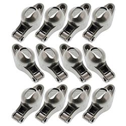 Rocker Arms, Stud Mount, Roller Tip, Steel, 1.52 Ratio, Fits 3/8 in. Stud, Chevy, 4.3L V6, Set of 12