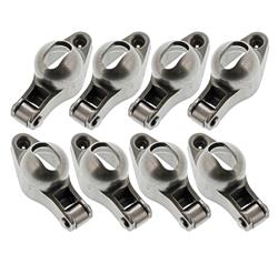 Rocker Arms, Stud Mount, Roller Tip, Steel, 1.52 Ratio, Fits 3/8 in. Stud, Chevy/GM, Small Block/V8, Set of 8