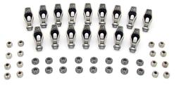 Rocker Arms, Magnum, Stud Mount, Roller Tip, Steel, 1.6 Ratio, Fits 3/8 in. Stud, Ford, Set of 16