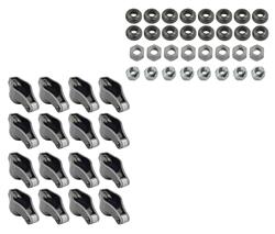 Rocker Arms, Stud Mount, Roller Tip, Steel, 1.65 Ratio, Fits 7/16 in. Stud, Pontiac, Set