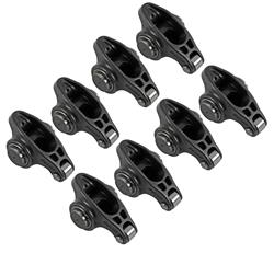 Rocker Arms, Stud Mount, Full Roller, Steel, 1.6 Ratio, Fits 3/8 in. Stud, Chevy, Small Block, Set of 8