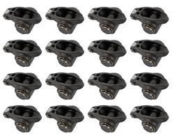 Rocker Arms, Stud Mount, Full Roller, Steel, 1.52 Ratio, Fits 7/16 in. Stud, Chevy, Small Block, Set of 16