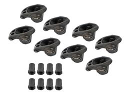 Rocker Arm, 7/16 in.Stud Mount, Full Roller, Chromoly Steel, 1.7 Ratio, Chevy, Big Block, Set of 8