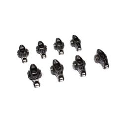 Rocker Arms, Ultra Pro Magnum, Full Roller, Chromoly Steel, Black Oxide, 1.7 Ratio, 3/8 in. Stud Mounting, Chevrolet, 348/409 Big Block W, Set of 8