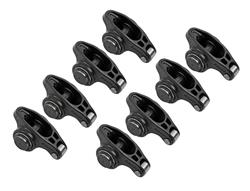 Rocker Arms, 3/8 in.Stud Mount, Full Roller, Chromoly Steel, 1.6 Ratio, Ford, Small Block, Set of 8