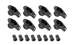 Rocker Arms, 7/16 in.Stud Mount, Full Roller, Chromoly Steel, 1.6 Ratio, Ford, Small Block, Set of 8