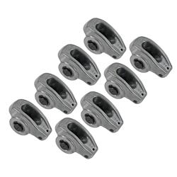 Rocker Arms, Stud Mount, Full Roller, Aluminum, 1.5 Ratio, Fits 3/8 in. Stud, Chevy, Small Block, Set of 8