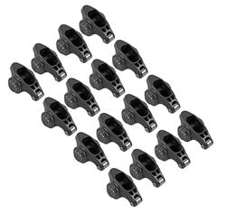 Rocker Arms, Fits 3/8 in. Stud, Full Roller, Steel, 1.50 Ratio, Chevy, Small Block, Set of 16