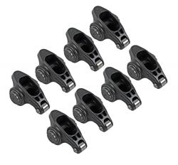 Rocker Arms, Fits 3/8 in. Stud, Full Roller, Steel, 1.50 Ratio, Chevy, Small Block, Set of 8