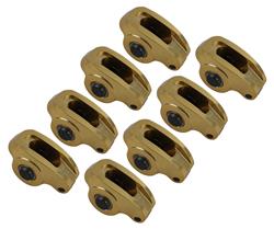 Rocker Arms, Ultra Gold, 3/8 in. Stud Mount, Aluminum, 1.6 Ratio, Chevy, Small Block, Set of 8