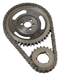 Timing Chain and Gear Set, Magnum Double Row, Billet Steel Crankshaft Sprocket, Cast Iron Camshaft Gear, Chevrolet, V6, V8 Small Block Gen I, Set