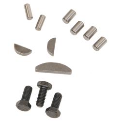 Engine Finishing Hardware, Head Dowels, Camshaft Bolts, Crank Key, Oil Pump Dowel, Chevy, Small Block, Kit