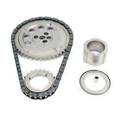 Timing Chain and Gears, Single Roller, Billet Steel Sprockets, Chevy, Small Block LS, Set