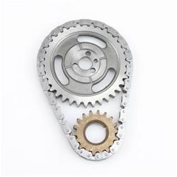 Timing Chain and Gear Set, High Energy, Link Belt, Iron Sprockets, Chevy, Small Block, V6/V8, Set