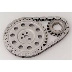 Timing Chain and Gear Set, High Energy, Link Belt, Iron Sprockets, Ford, Small Block, For use with 1-Piece Fuel Pump Eccentric, Set