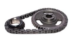 Timing Chain and Gear Set, High Energy, Link Belt, Iron Sprockets, Ford, Small Block, For use with 2-Piece Fuel Pump Eccentric, Set