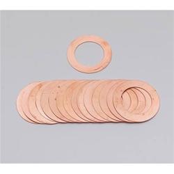 Valve Spring Shims, Steel, Hardened, 1.250 in. Outside Diameter, .015 in. Thick, Set of 16