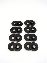Valve Spring Locator, Inside Locating Shoulder, Steel, 0.040 in. Thick, 1.550 in. O.D., 0.570 in. I.D., 0.810 in. Spring I.D., Set of 16