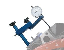 Dial Indicator Stand, Aluminum, Blue Anodized, Accepts 7/16 in. and 1/2 in. Head Bolts, Each