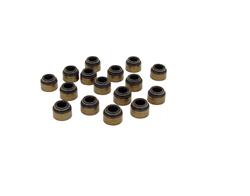 Valve Stem Seals, Viton®,Blue, Positive Stop, .494 in. Guide, 11/32 in. Valve Stem, Set of 16
