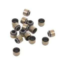 Valve Stem Seals, PTFE, Positive Stop, .500 in. Guide, 0.313 in. Valve Stem, Set of 16