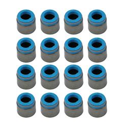 Valve Stem Seals, Viton®, Positive Stop, .500 in. Guide, 0.342 in. Valve Stem, Set of 16