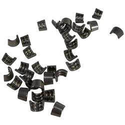 Valve Lock, Street, 8mm Stem Diameter, 7 Degree Lock Style, 3-Groove, Hardened Steel, Set of 16