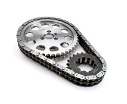 Timing Chain and Gear Set, Keyway Adjustable, Double Roller, Billet Steel Sprockets, Chevy, Small Block, Set