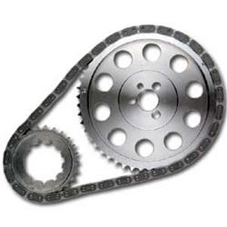 Timing Chain and Gear Set, Keyway Adjustable, Double Roller, Billet Steel Sprockets, Chevy, Big Block, Set