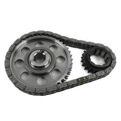 Timing Chain and Gear Set, Keyway Adjustable, Double Roller, Billet Steel Sprockets, Ford, Mercury, Lincoln, Windsor, Set