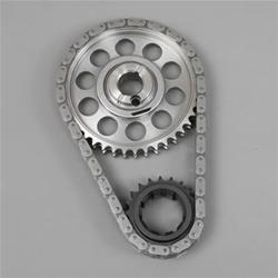 Timing Chain and Gear Set, Keyway Adjustable, Double Roller, Billet Steel Sprockets, Ford, Small Block, Set