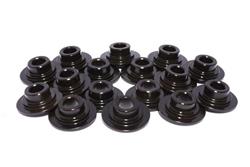 Retainers, 7 Degree, Standard Style, Steel, for Dual Valve Springs with 0.343 in. Stem Diameter, Set of 16