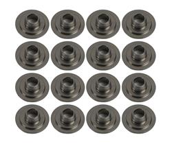 Valve Spring Retainers, Conical, Dual, Titanium, 7 degree, 1.442 in. O.D., 0.344 in. Stem Diameter, Set of 16