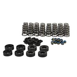 Valve Spring and Retainer Kits, Conical Single Springs, Chromoly Retainers, 7 Degree Locks, 1.650 in. O.D., Viton Seals, Ford, Godzilla, Kit