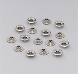 Valve Spring Retainers, Titanium, 10 Degree, 1.550 in. Outside Diameter, .710 in. Inside Diameter, Set of 16